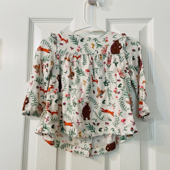 The Gruffalo x Joules Adorable Forest Friends Pattern Snap Button Top for Baby - Picture 4 of 6